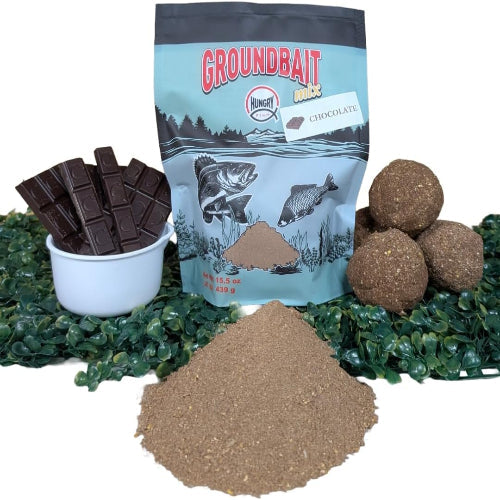 HungryFish GroundBait Mix - ( Chocolate ) 15.5oz