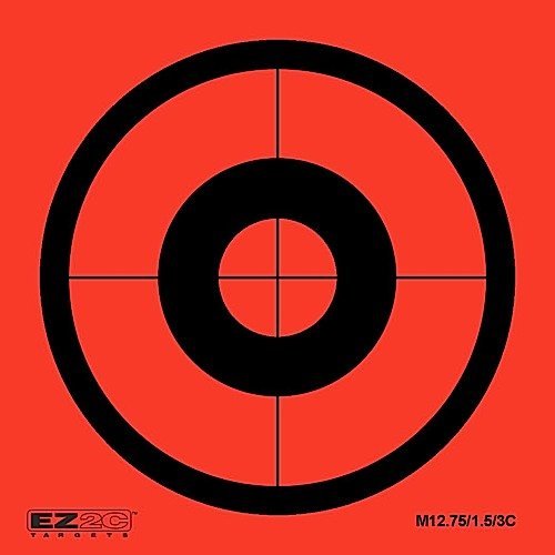 25 EZ2C Mini Shooting Targets Bright Fluorescent Self-Adhesive 3.5"x3.5" (25 count)