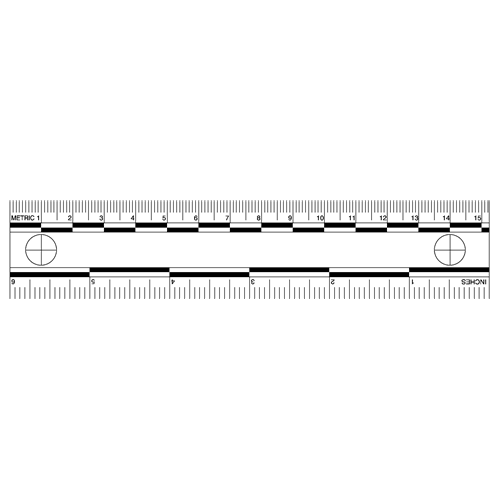 White Photo Evidence Scales (6&
