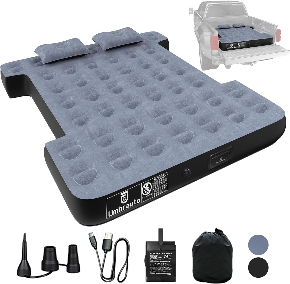 5.5-5.8ft | 6-6.5ft GMC Short Truck Bed Air Mattress 1.0