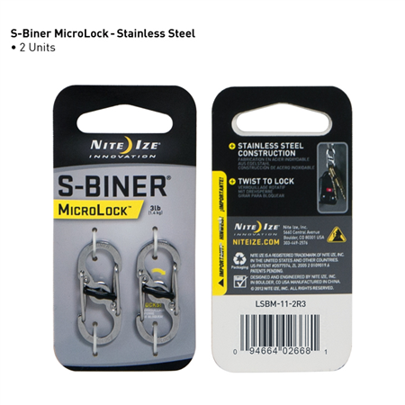 S-Biner Stainless Steel MicroLock