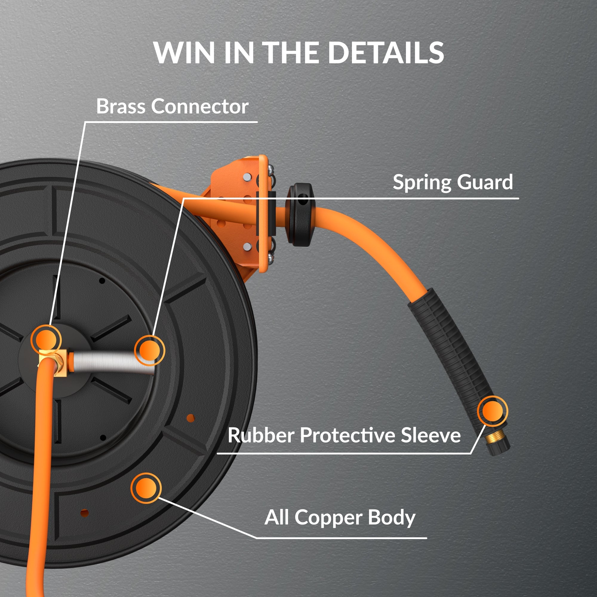 Retractable Air Hose Reel-All Models