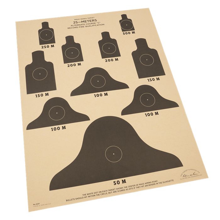 25 Meter ALT-C Qualification Targets (17&
