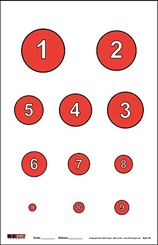 EZ2C Four Fun Game Styles: Paper Targets Shooting Range 11"x17" USA MADE