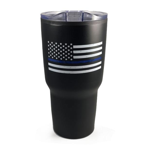 Thin Blue Line Tumbler, 30 oz