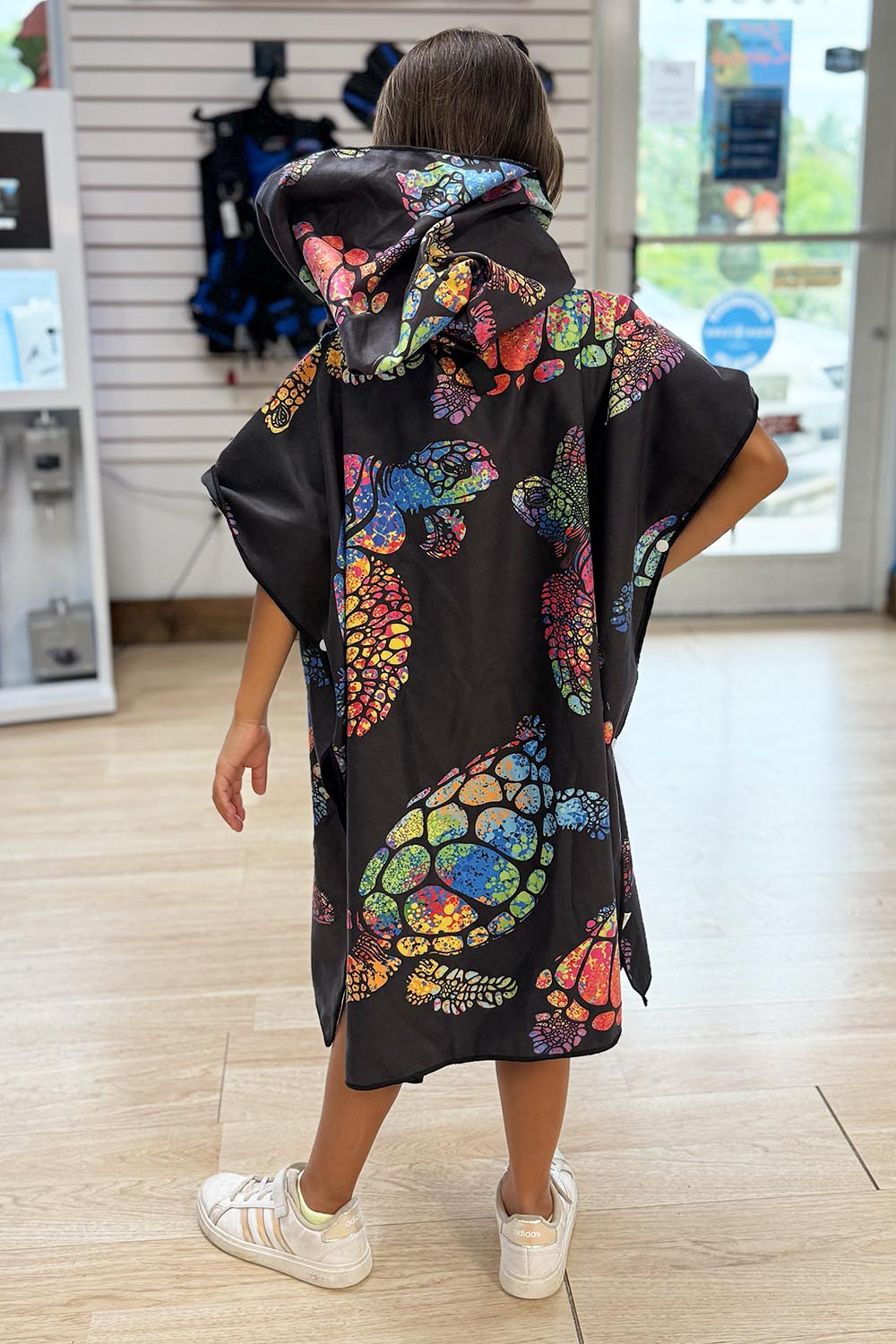 Anuenue - Rainbow Turtle Towel Poncho (Mini)