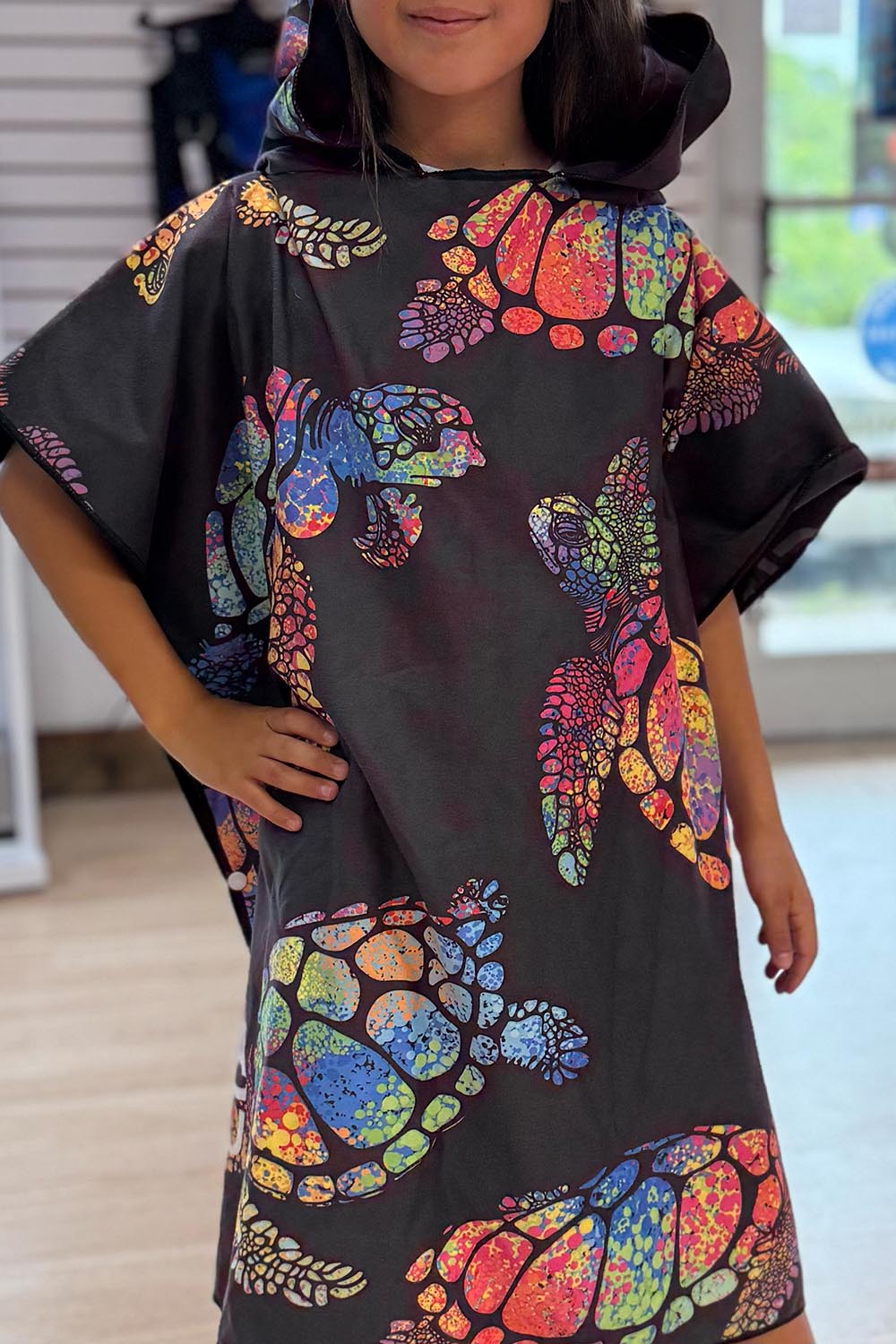 Anuenue - Rainbow Turtle Towel Poncho (Mini)