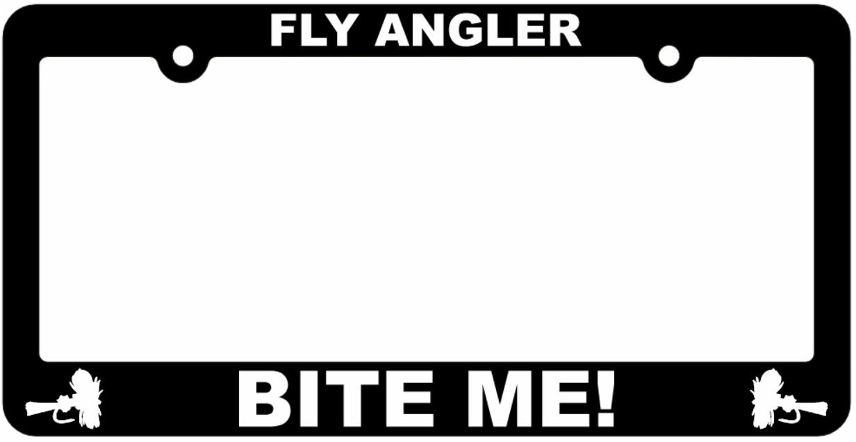 Fishing License Plate Frames