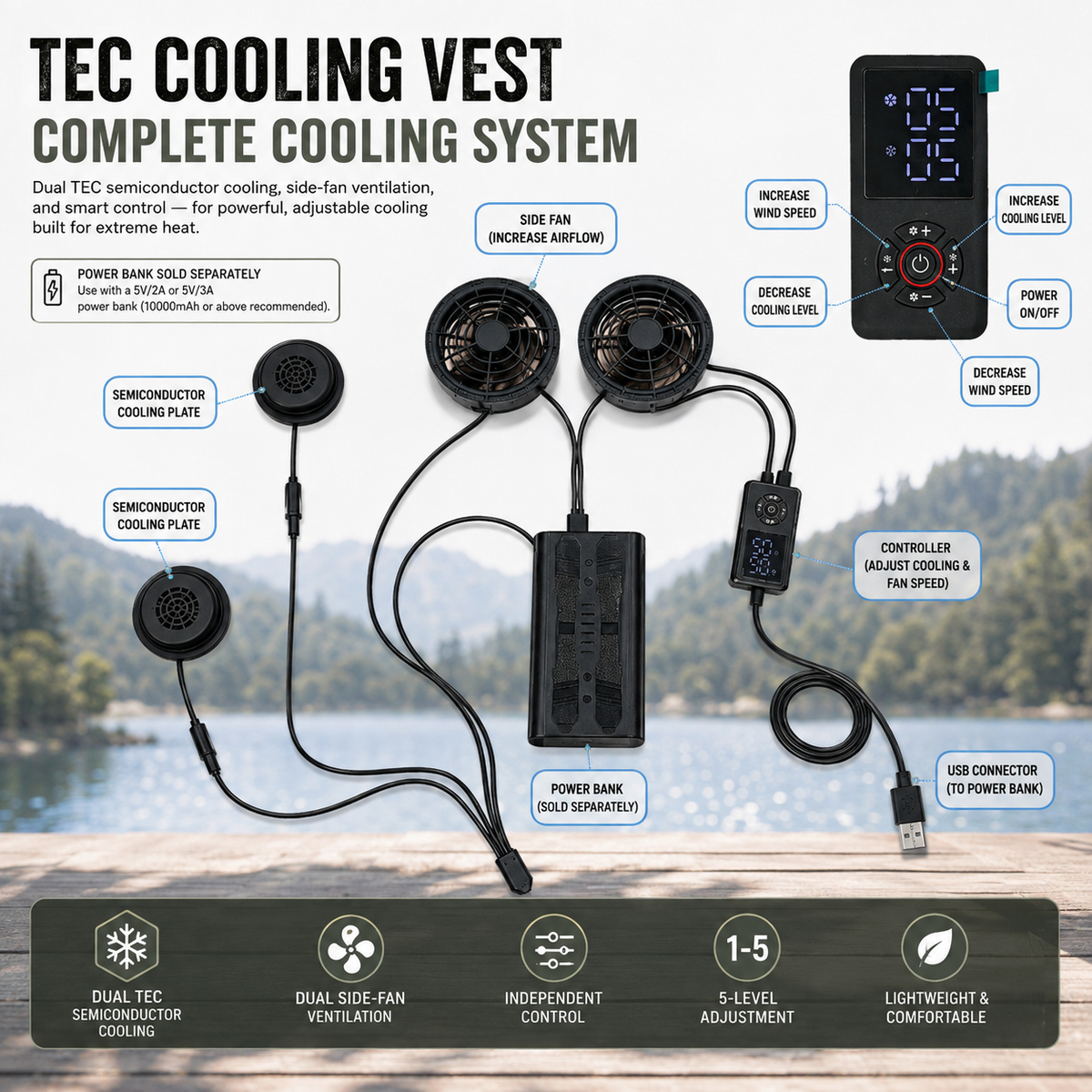 LITEGUEST TEC Cooling Vest | Advanced Semiconductor Cooling
