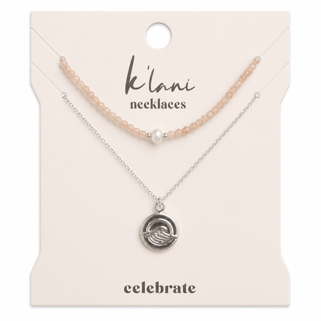 "Celebrate" Silver Wave Necklace Set