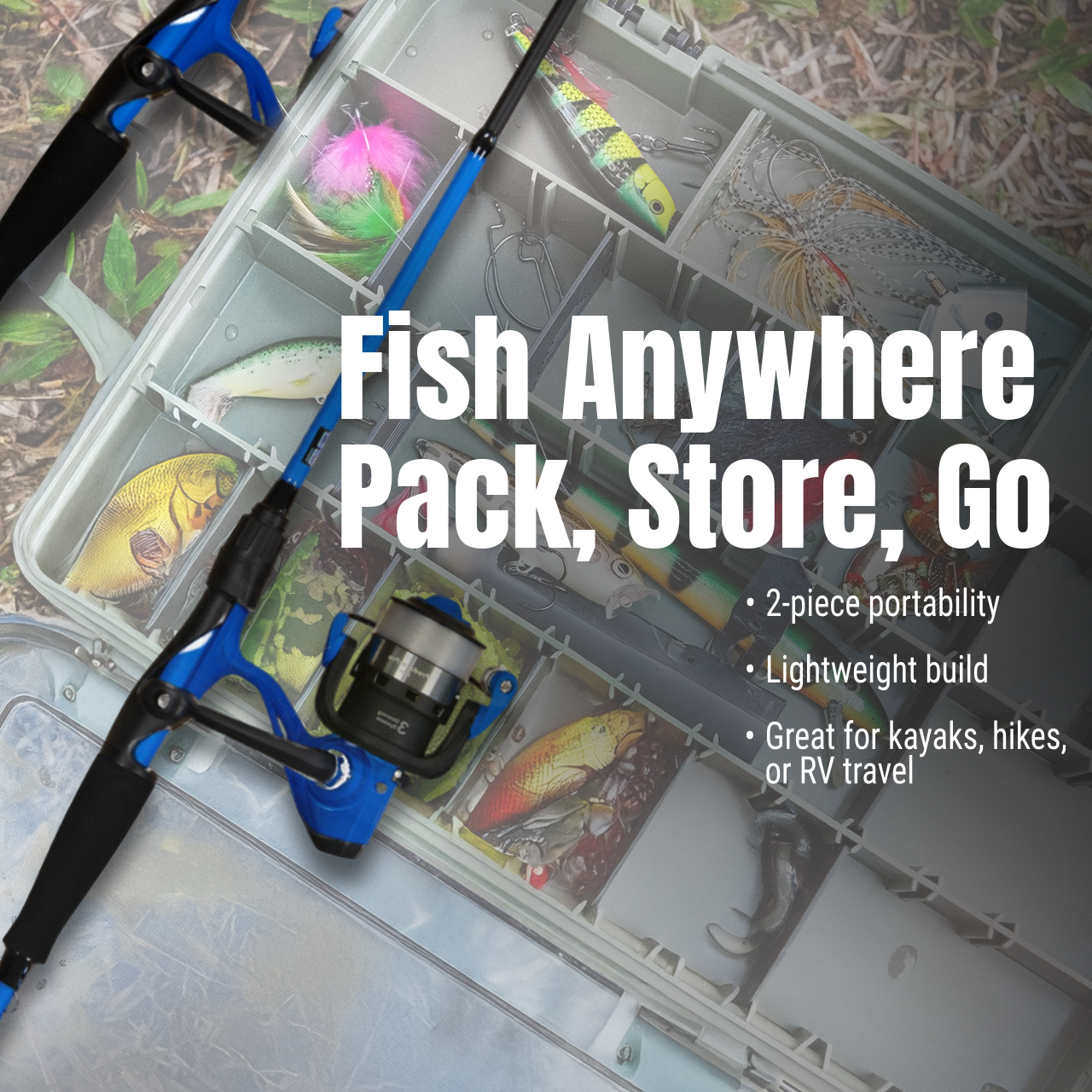 Reaction Tackle Fishing Rod and Baitcasting Reel Combo - Big Bite