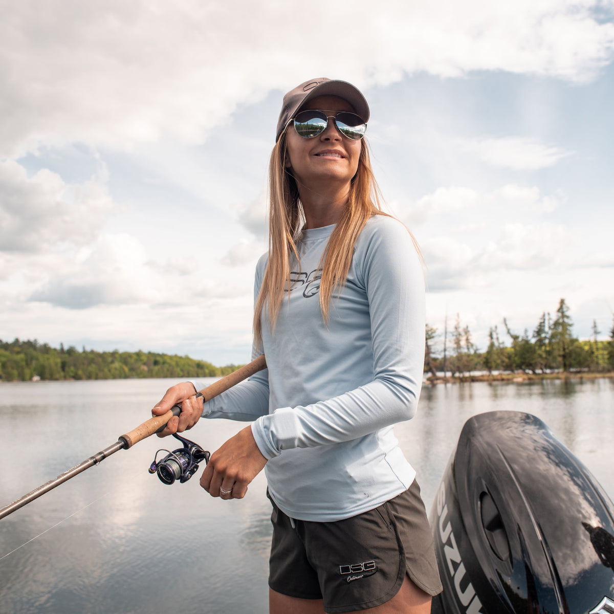 Solid Long Sleeve Performance Fishing Shirt - UPF 50+