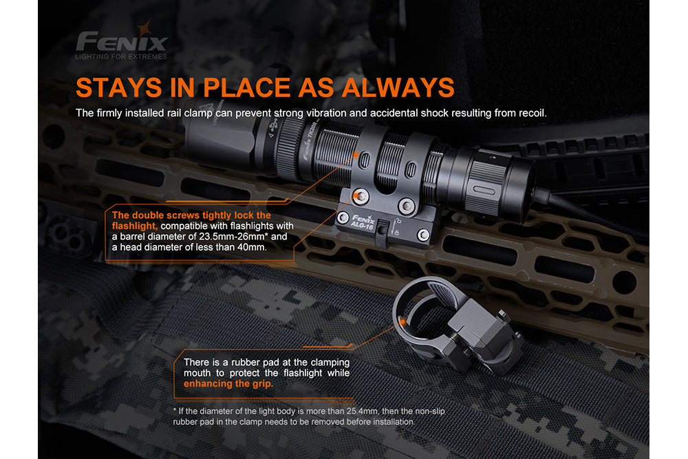 Fenix ALG-16 Tactical Light Multi-Rail Mount