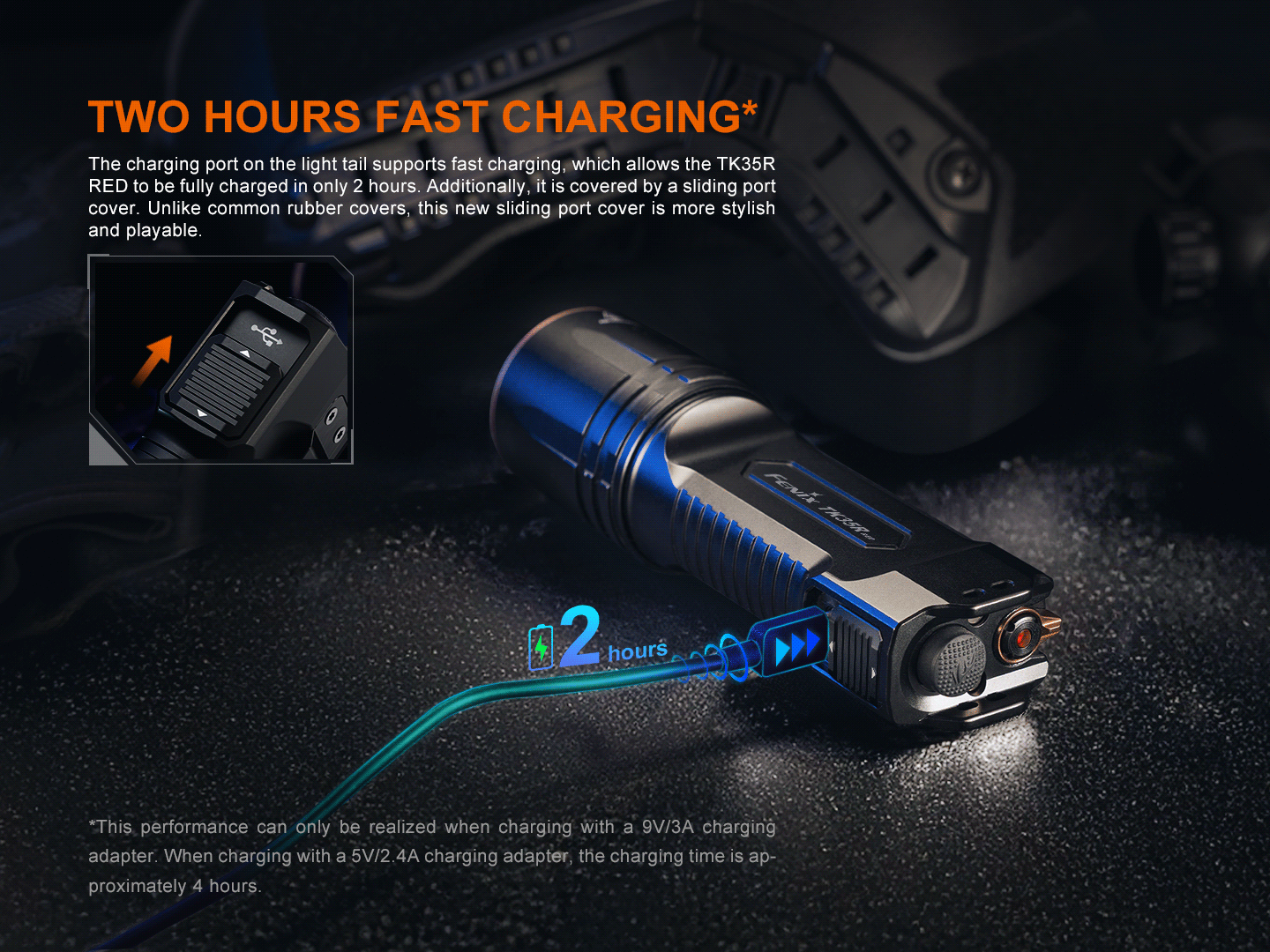 Fenix TK35R Rechargeable High-Performance Tactical Flashlight