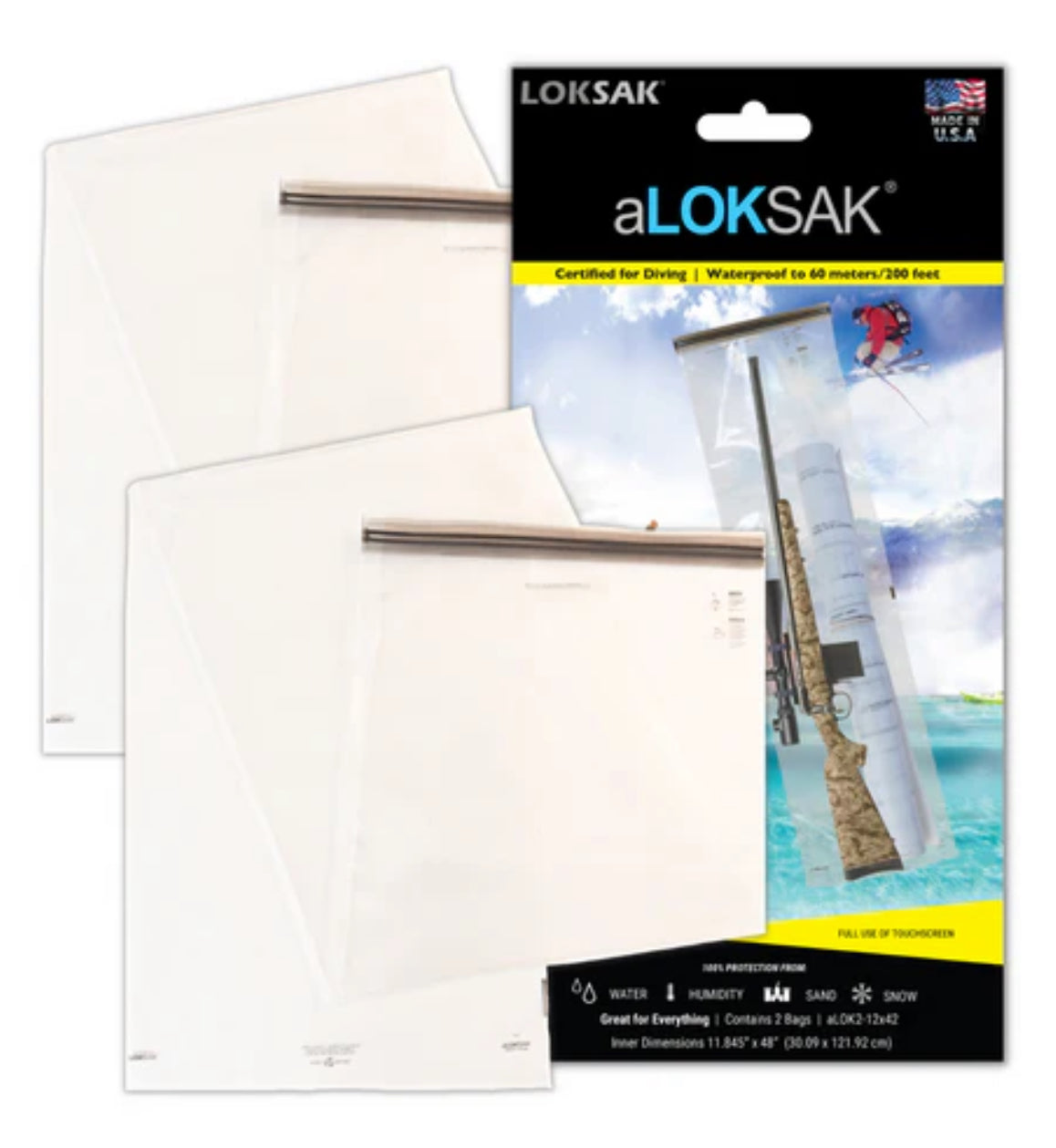 LOKSAK Element Proof Bag 12" x 48" for your long guns storage