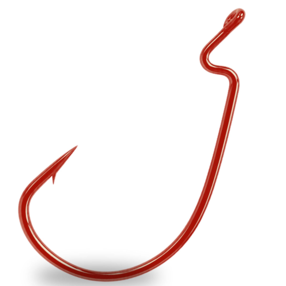 Reaction Tackle Offset EWG Worm Hooks (25-Pack)