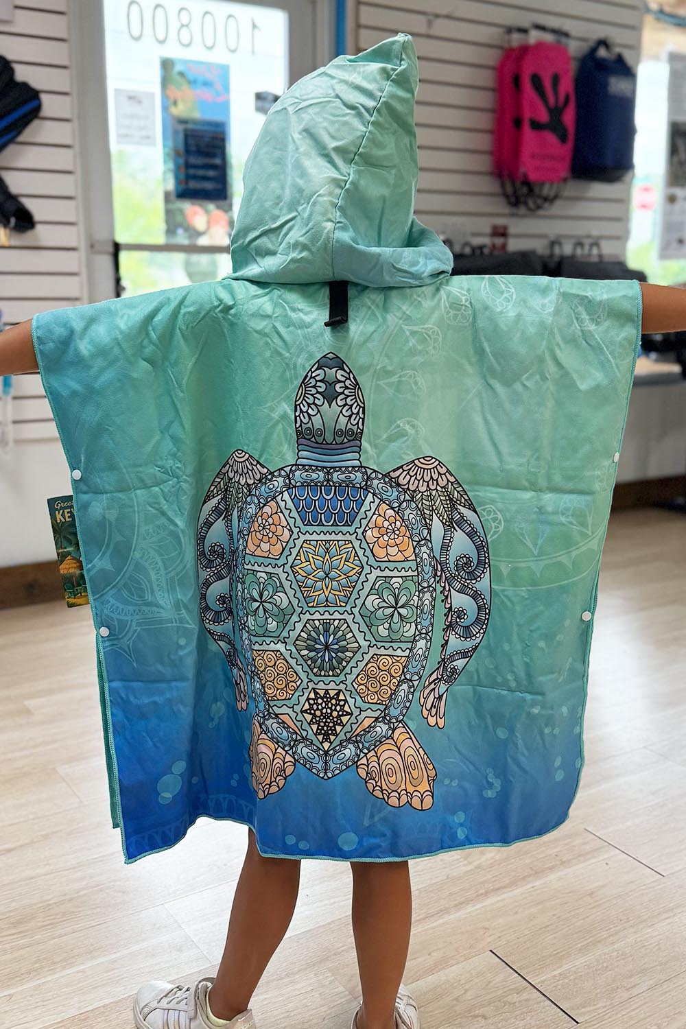 Honu - Green Sea Turtle Towel Poncho (Mini)