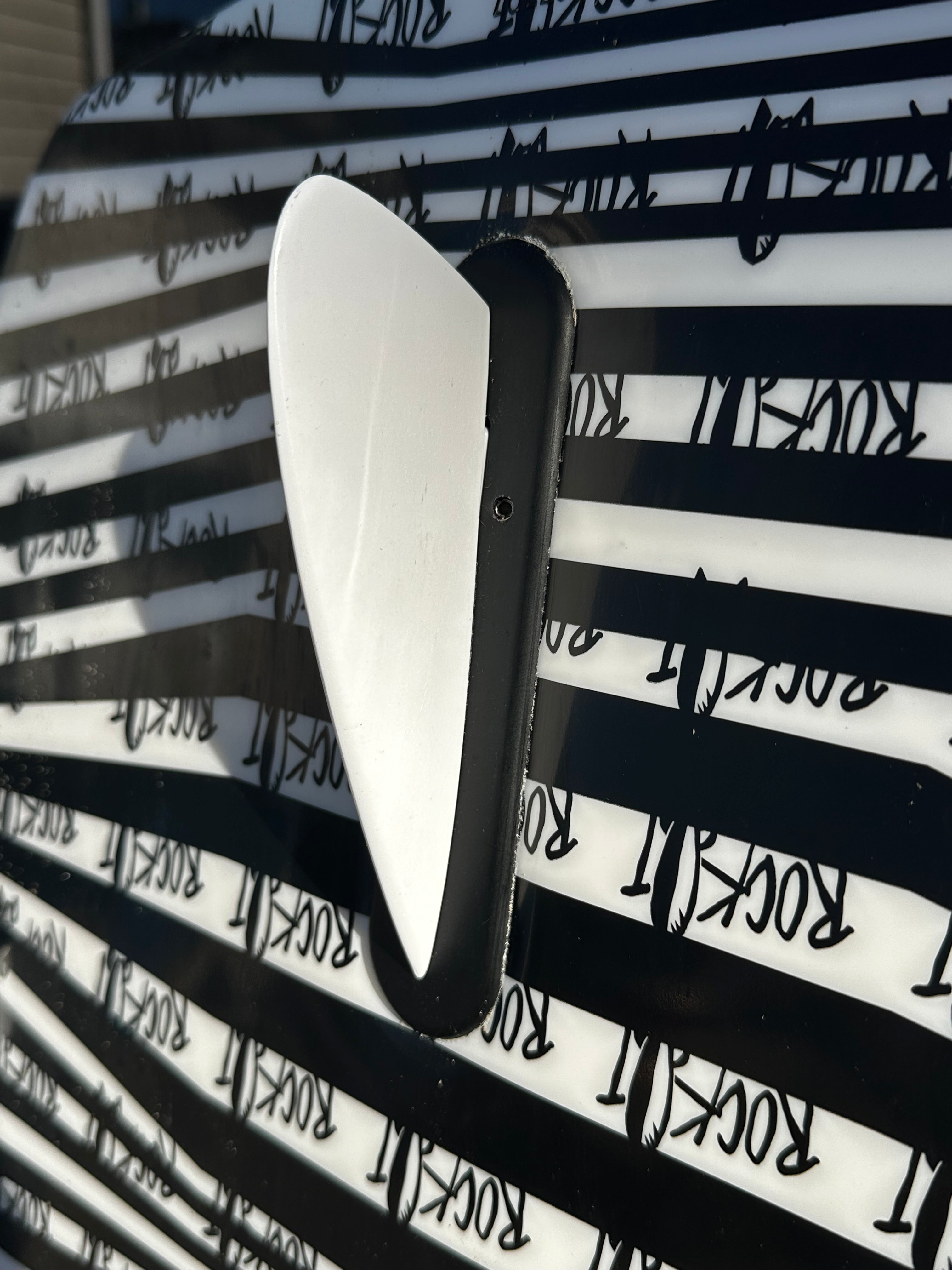 2" Trailer/Wakesurf Fin (White)