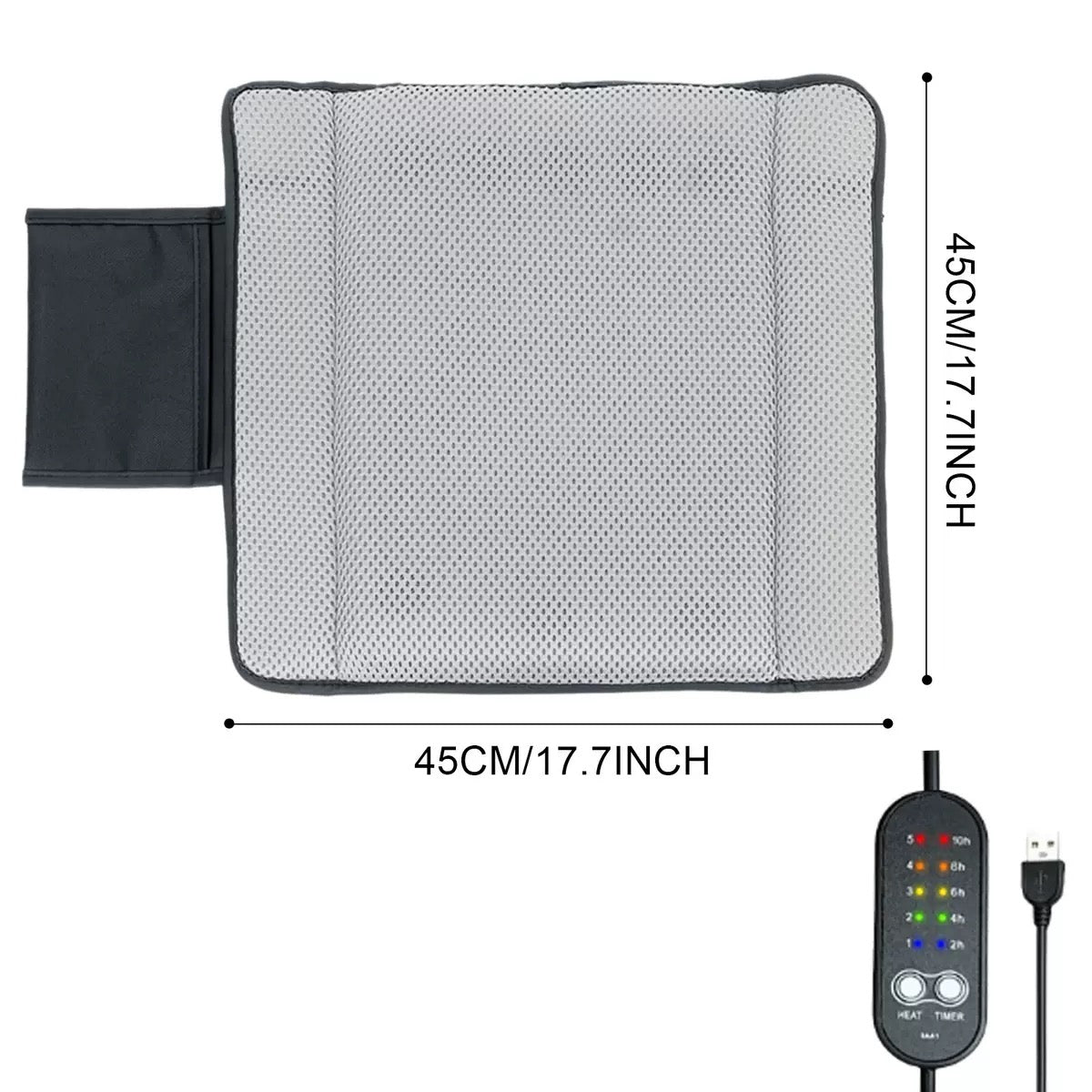 LITEGUEST Ventilated Cooling Seat Cushion | Outdoor USB Airflow Comfort