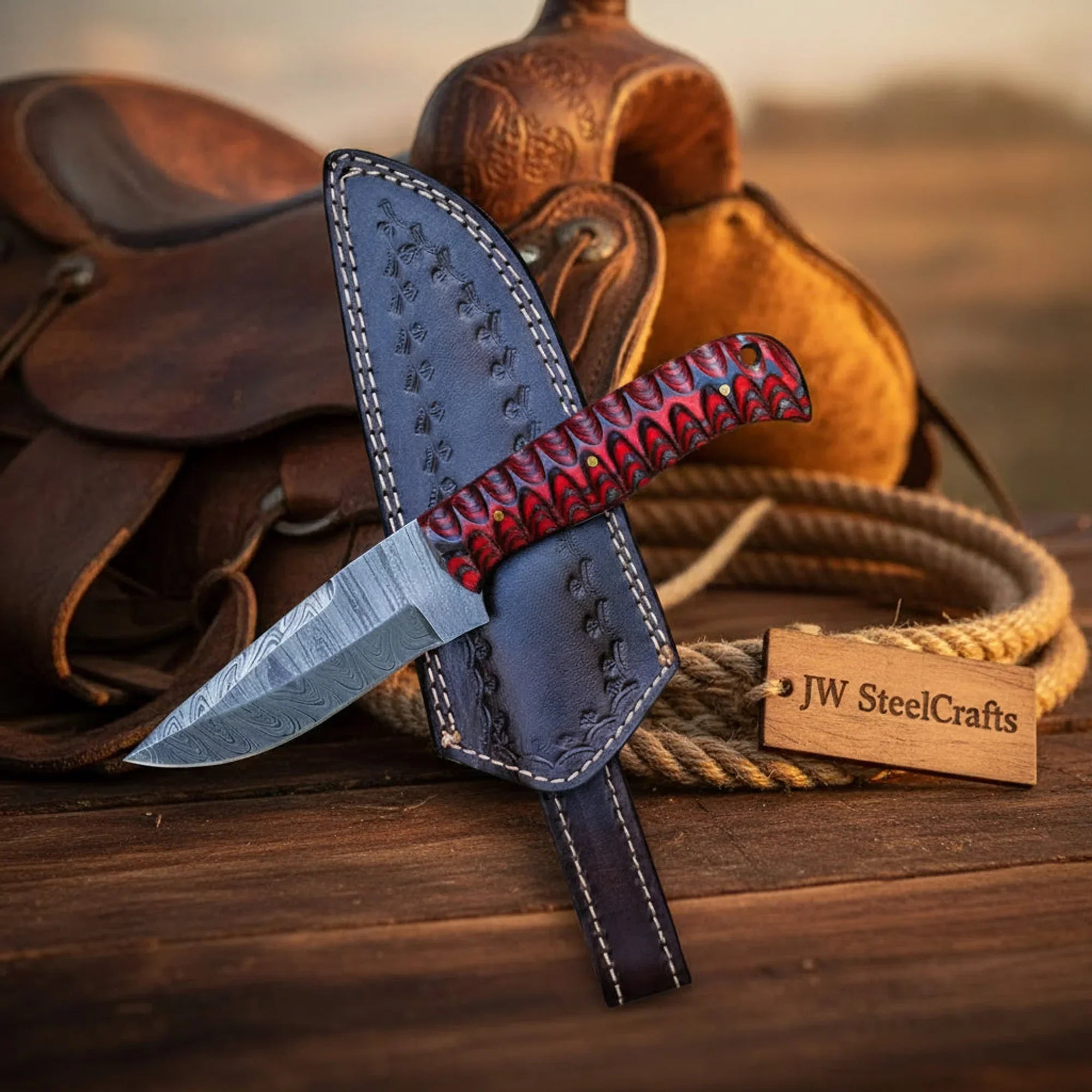 Twisted Exotic Hunter with Pakka Wood Handle