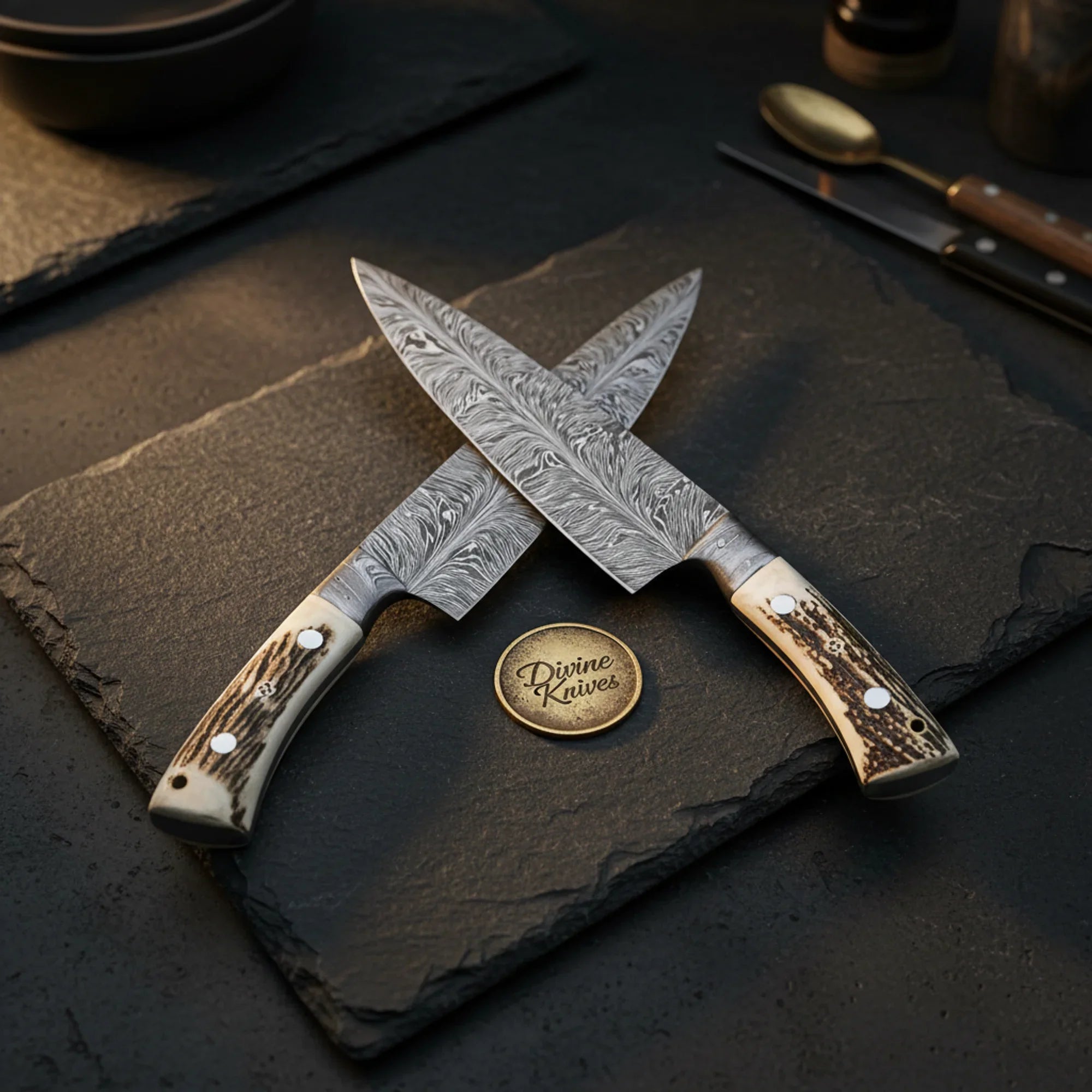Damascus Boning and Fillet Knife with Durable Resin Handle