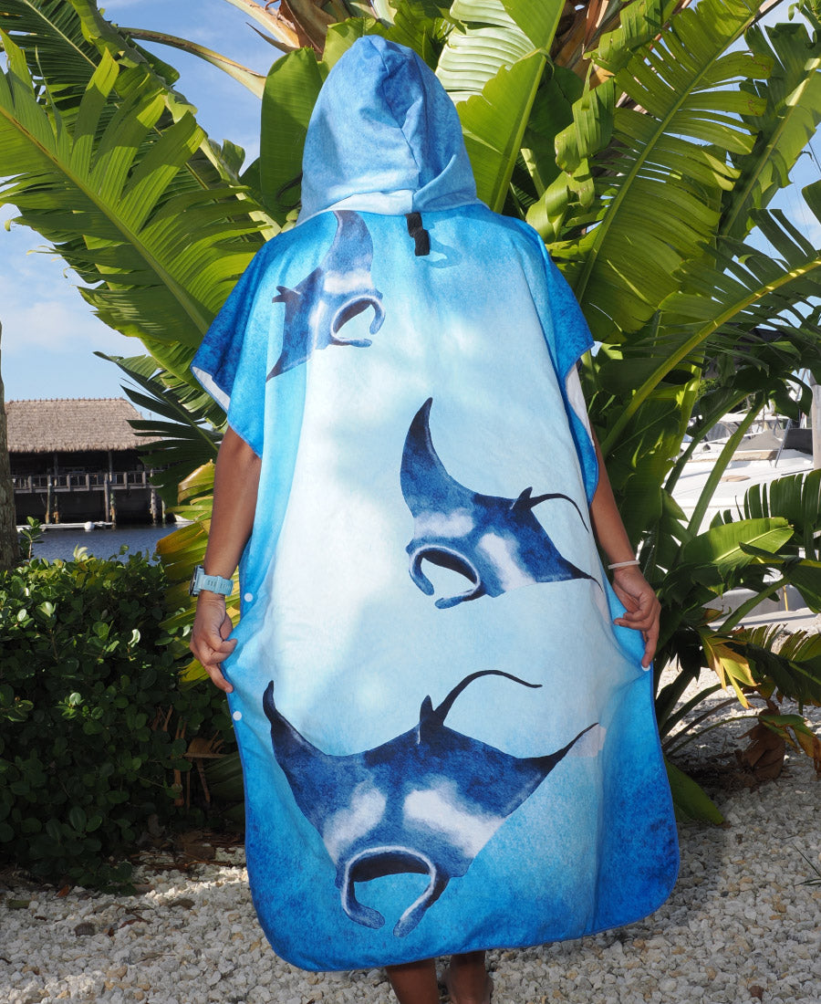 Hahalua - Ocean Angel Towel Poncho (Regular)