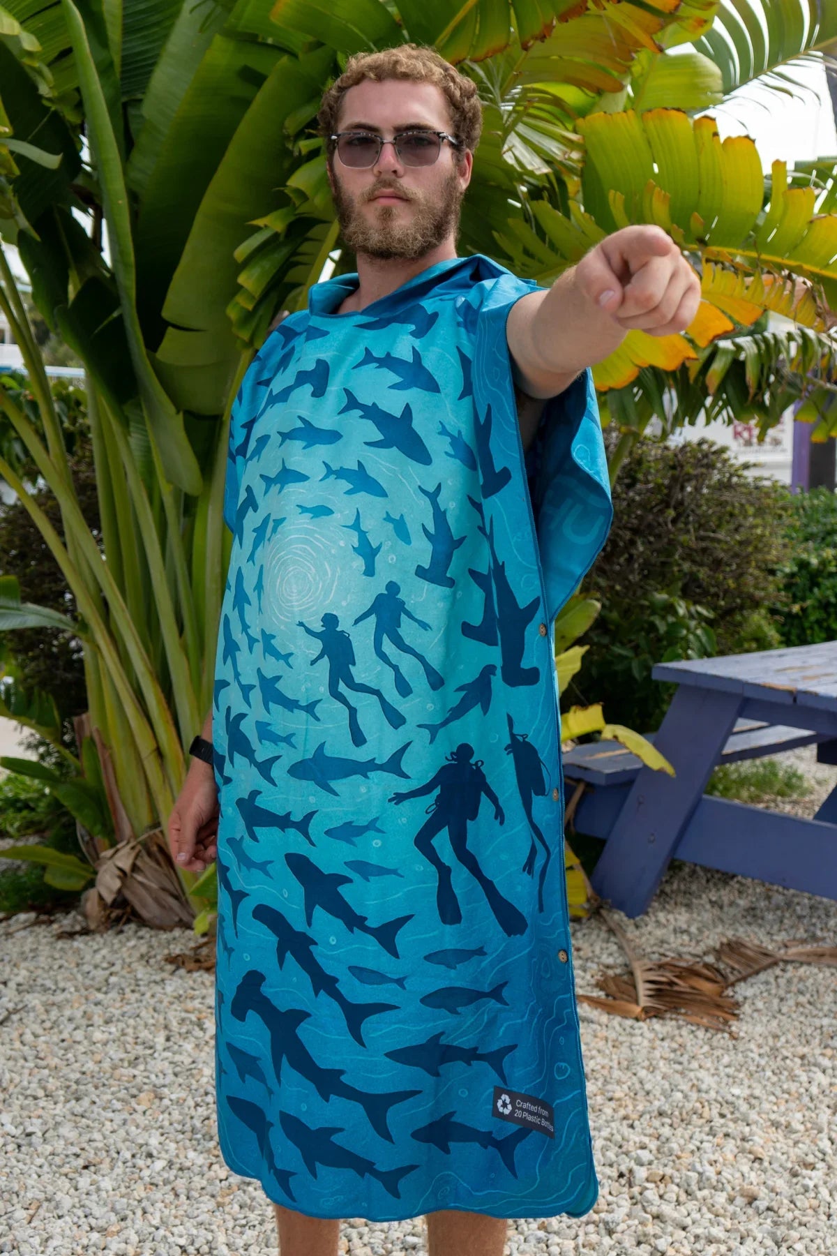 Kahu - Mano Kihikihi Towel Poncho (Max)
