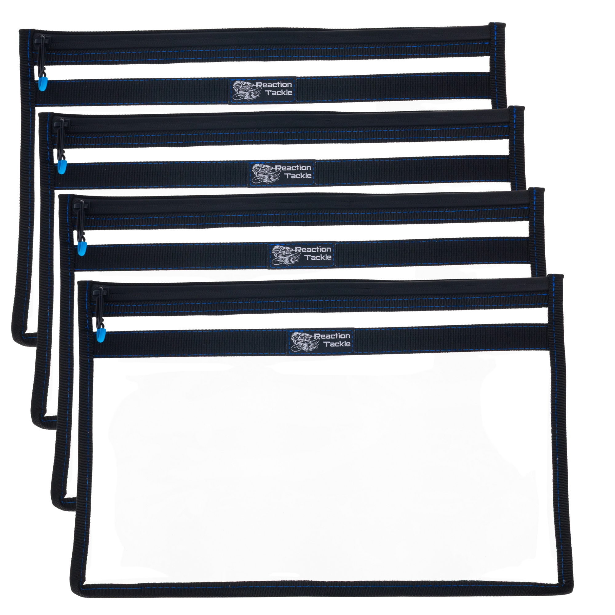 Reaction Tackle Clear Storage Bag Tackle Pak - Water-Resistant Plastic Storage