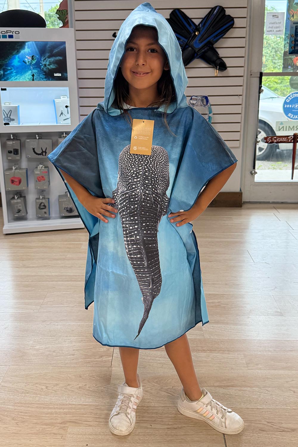 Lelewaʻa - Whale Shark Towel Poncho (Mini)