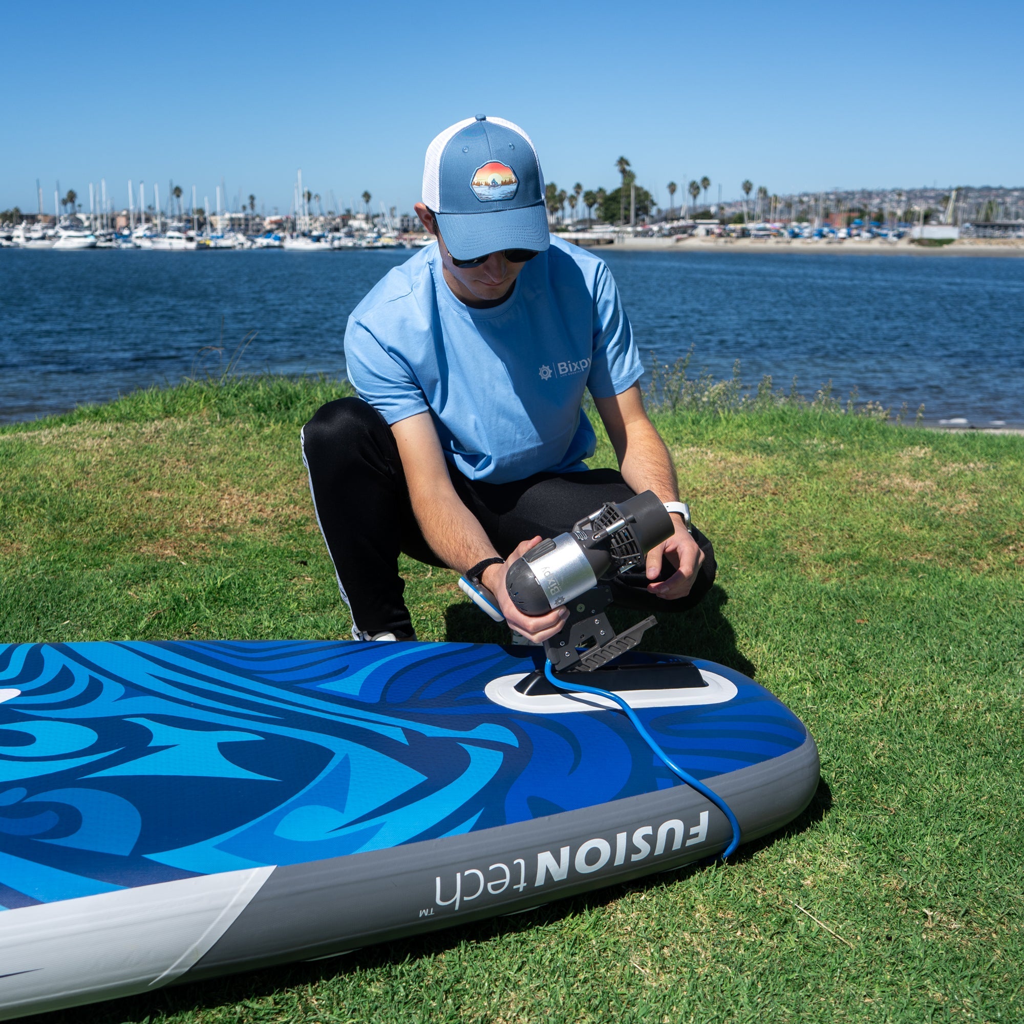 Nixy/Bixpy K-1 Outboard Kit - US Fin Adapter Bundle