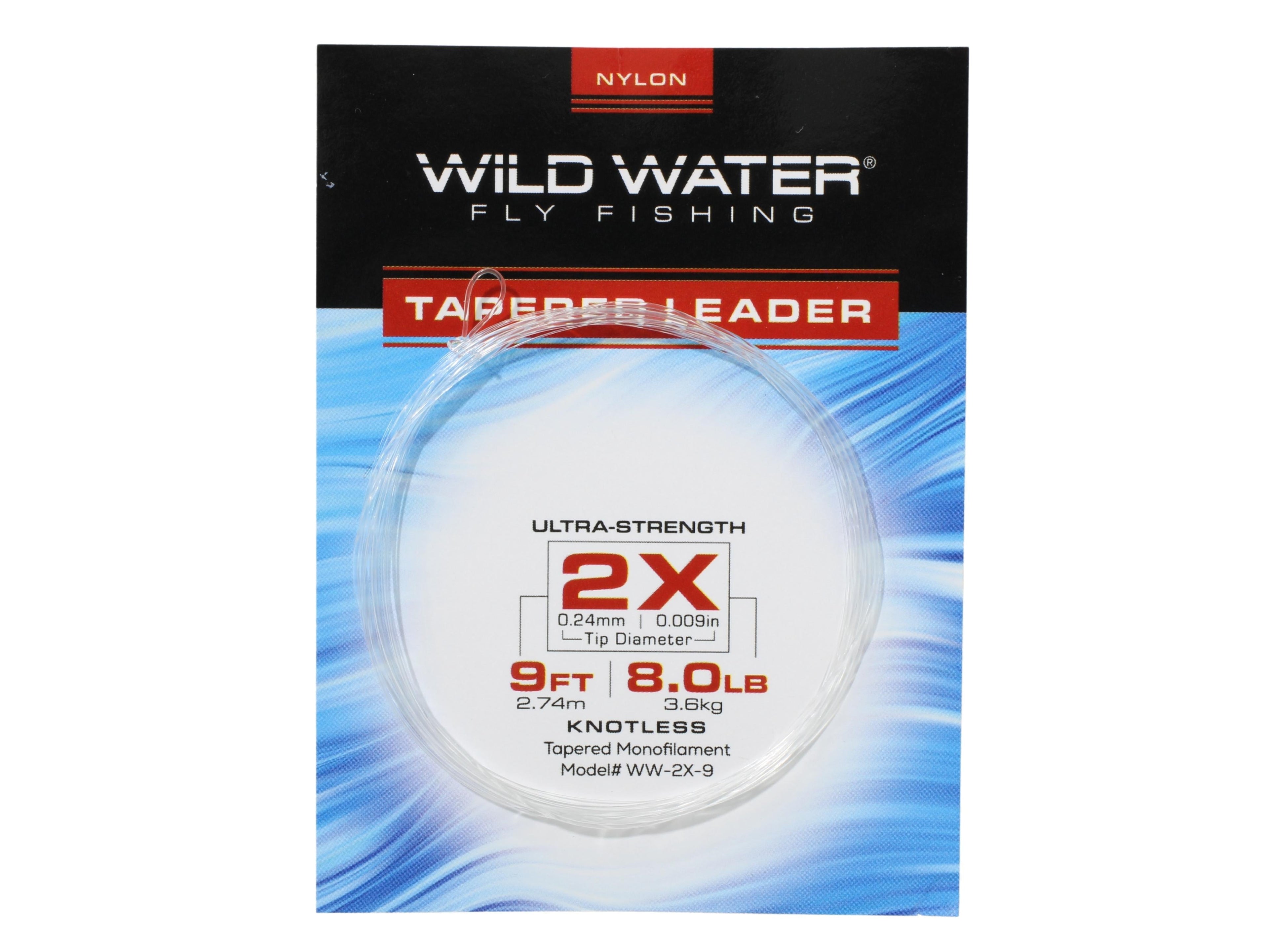 2X Tapered Nylon Monofilament Leader, 9&