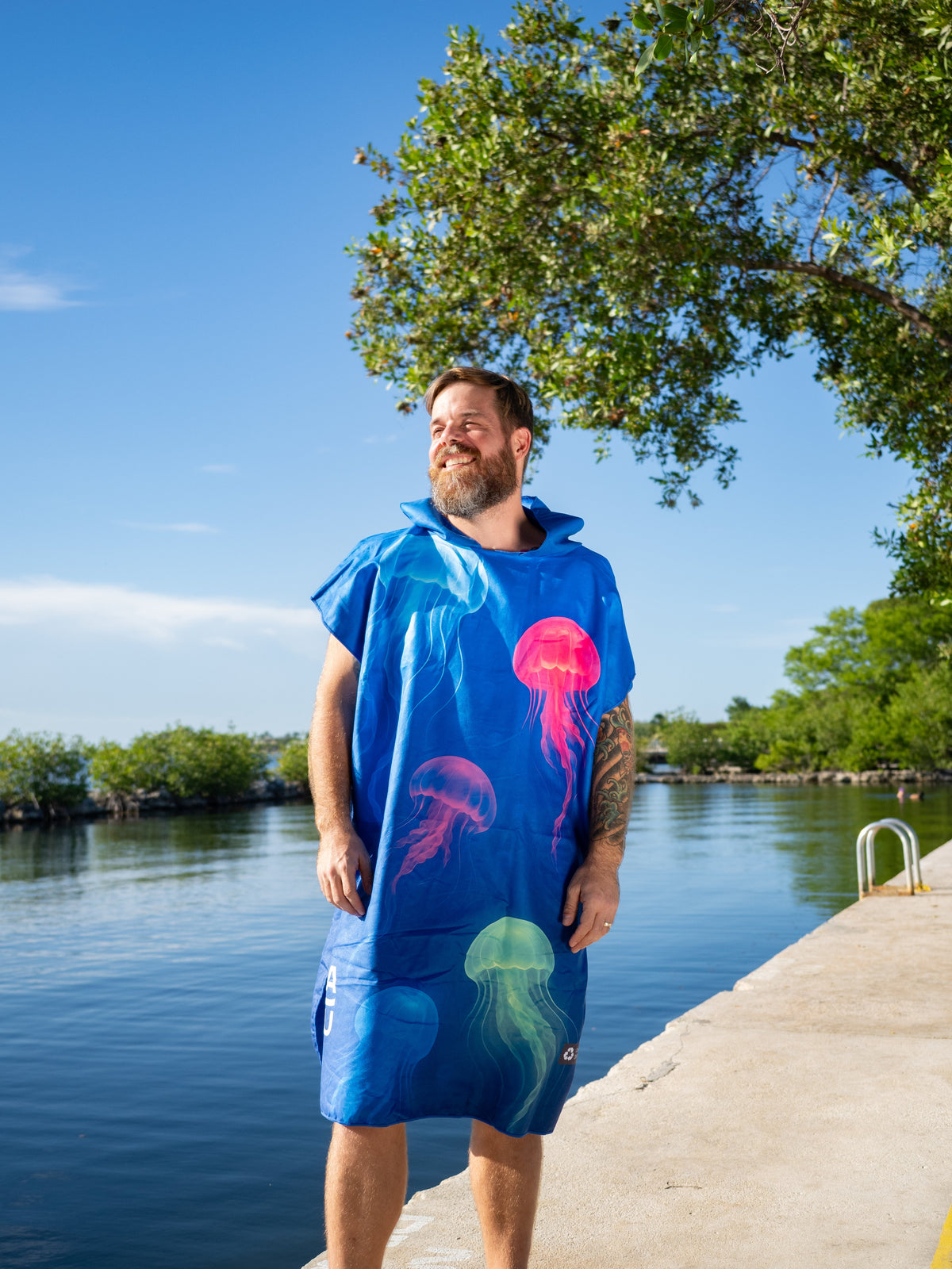 Pololia - Jelly Fish Towel Poncho (Regular)