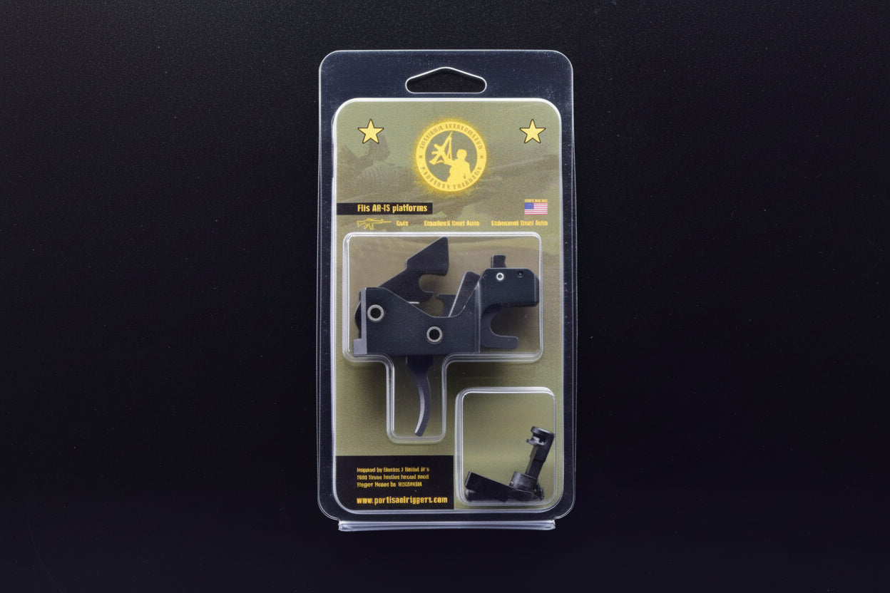 Partisan Disruptor FRT 2-Pack (Black) — AR-15 Drop-In Forced Reset Trigger (USA Made)