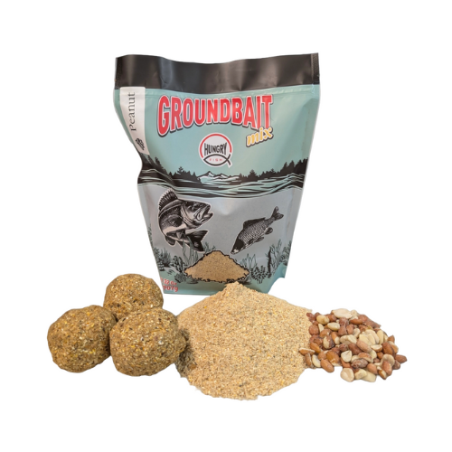 HungryFish GroundBait Mix - ( Peanut ) 2 lb