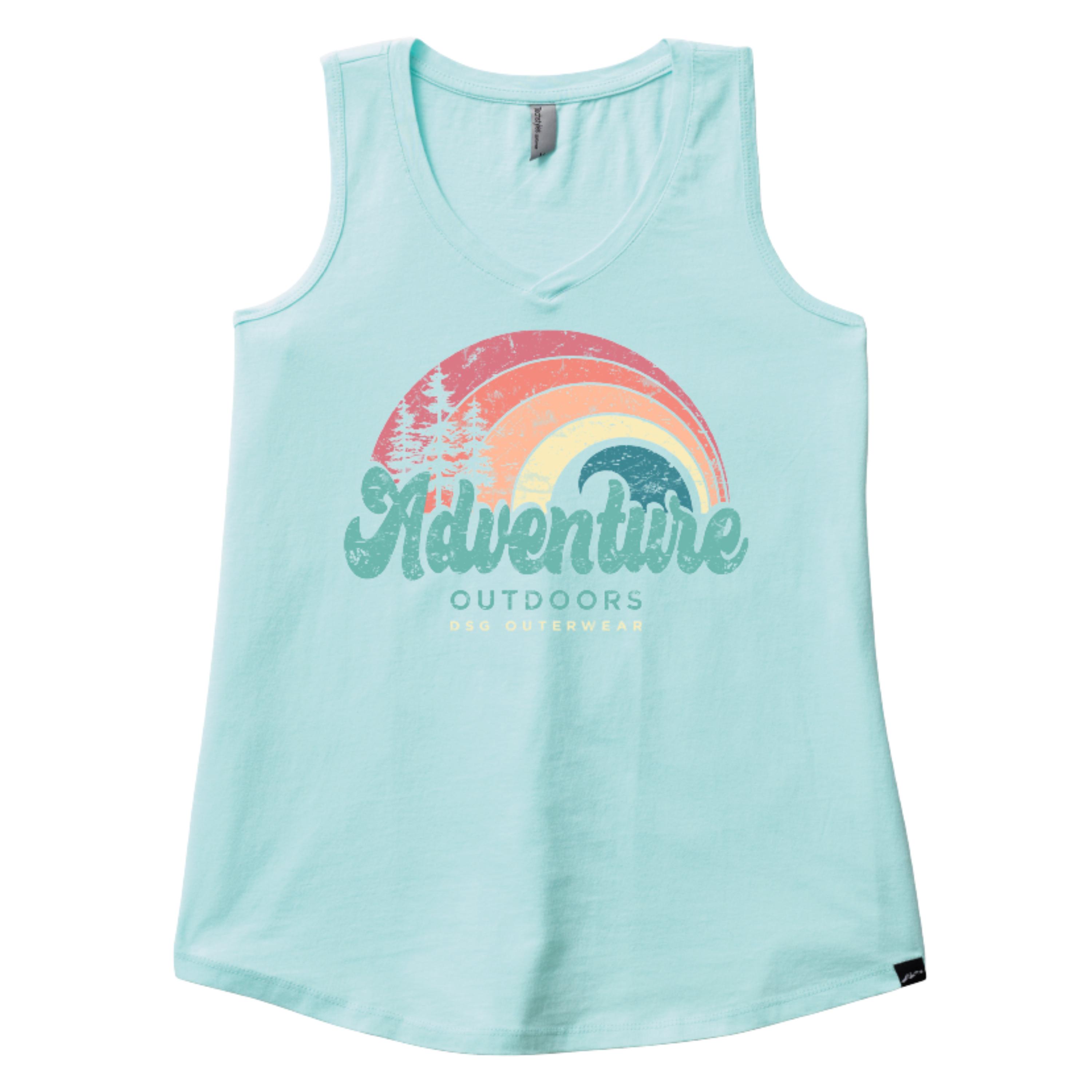 Rainbow V Neck Tank