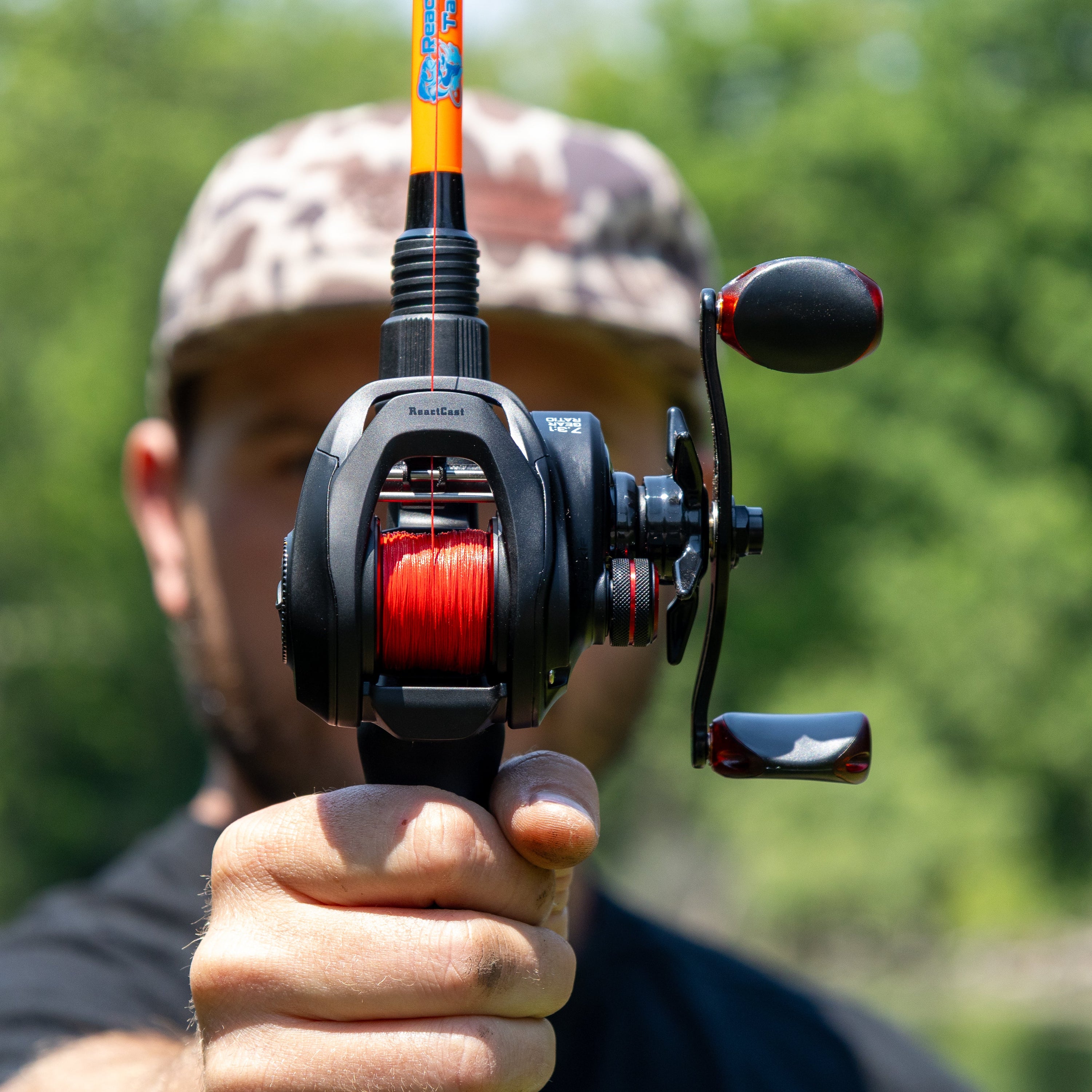Reaction Tackle X8 Braided Fishing Line - NO FADE Red 8 Strand