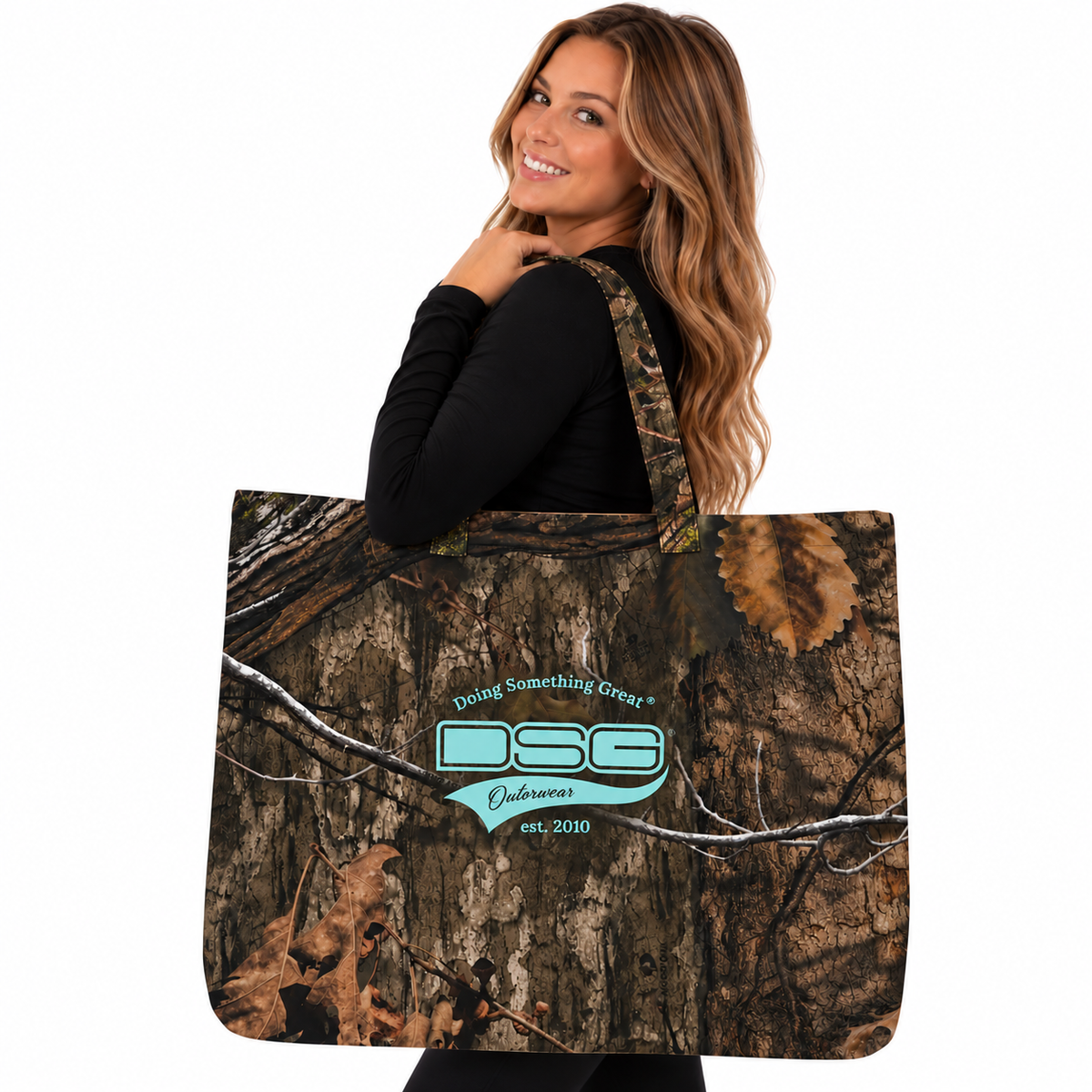 Logo Camo Tote Bag - Realtree Edge & Mossy Oak Country DNA