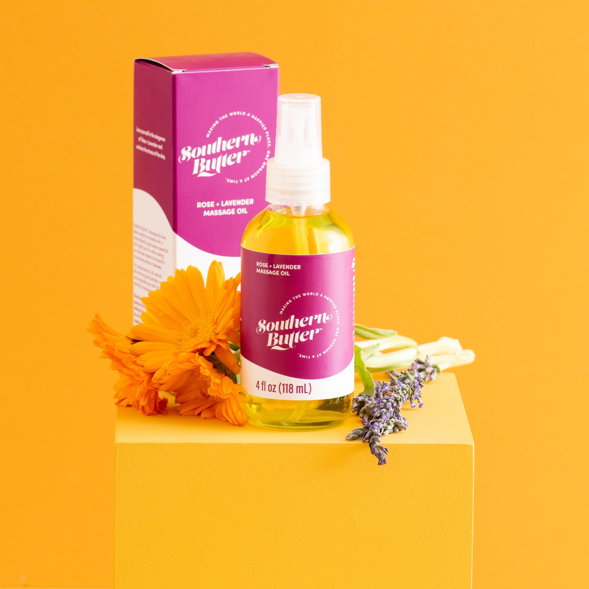 Massage Oil - Rose + Lavender
