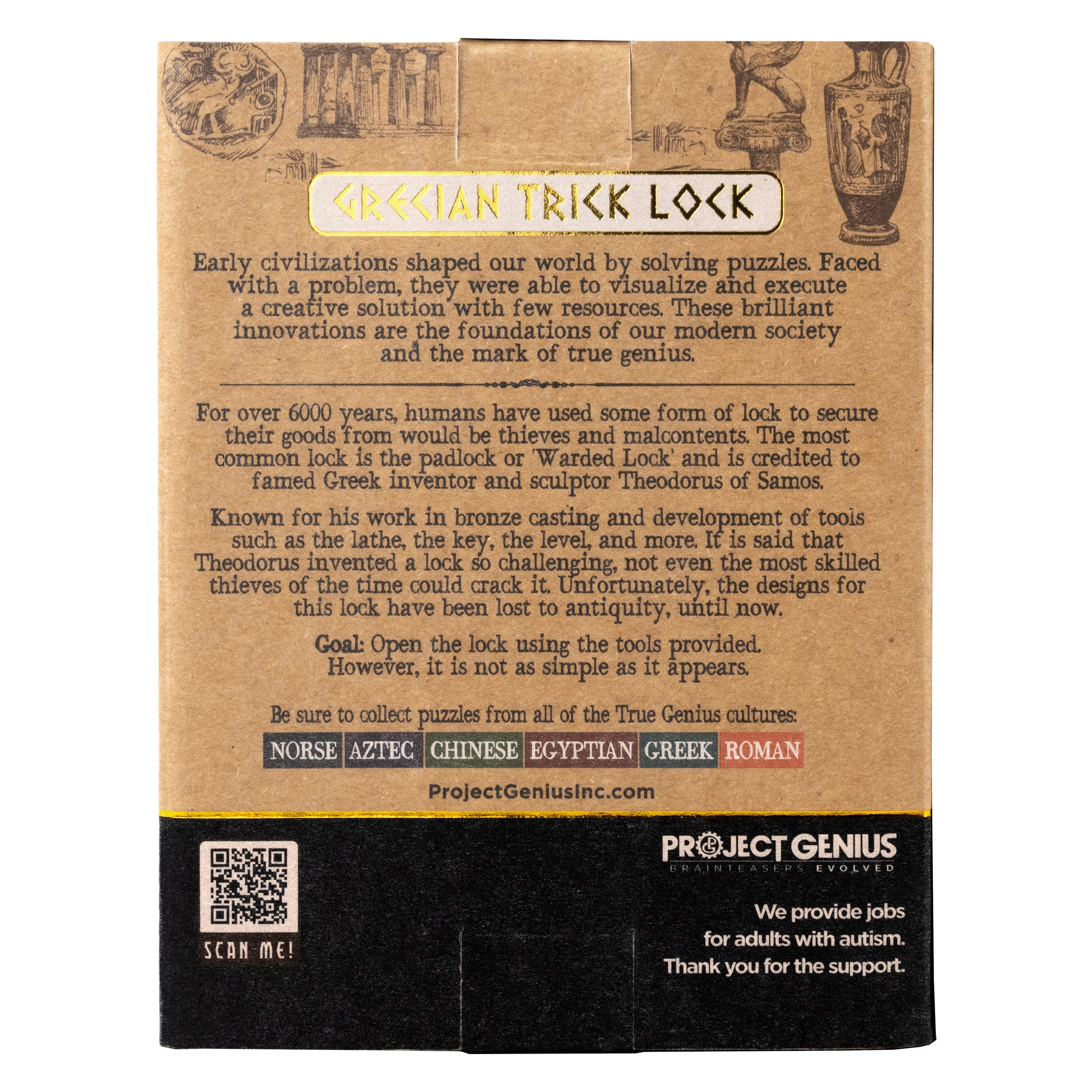 Grecian Trick Lock- Theodorus&