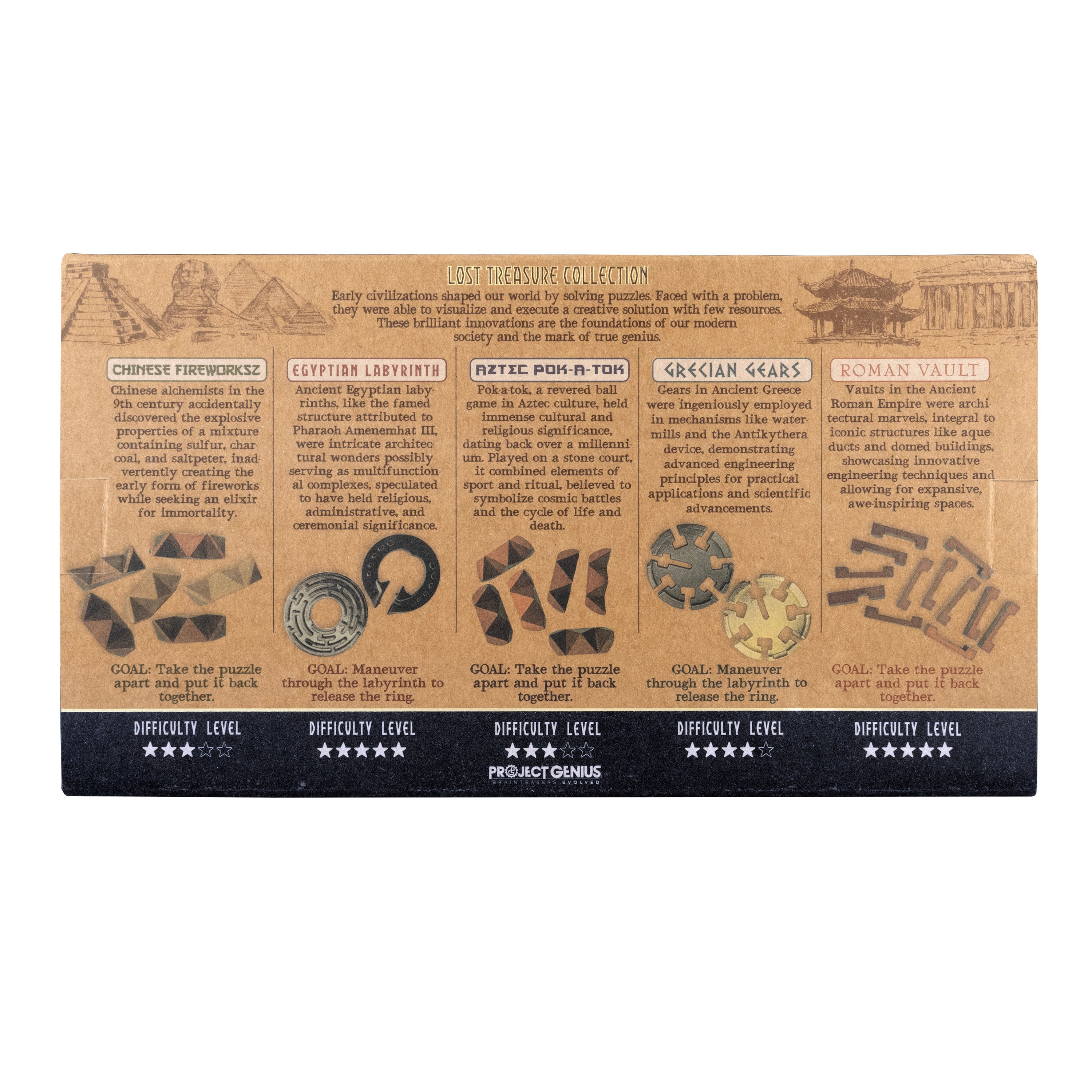 Lost Treasure Collection - 5-Pack of Brainteasers
