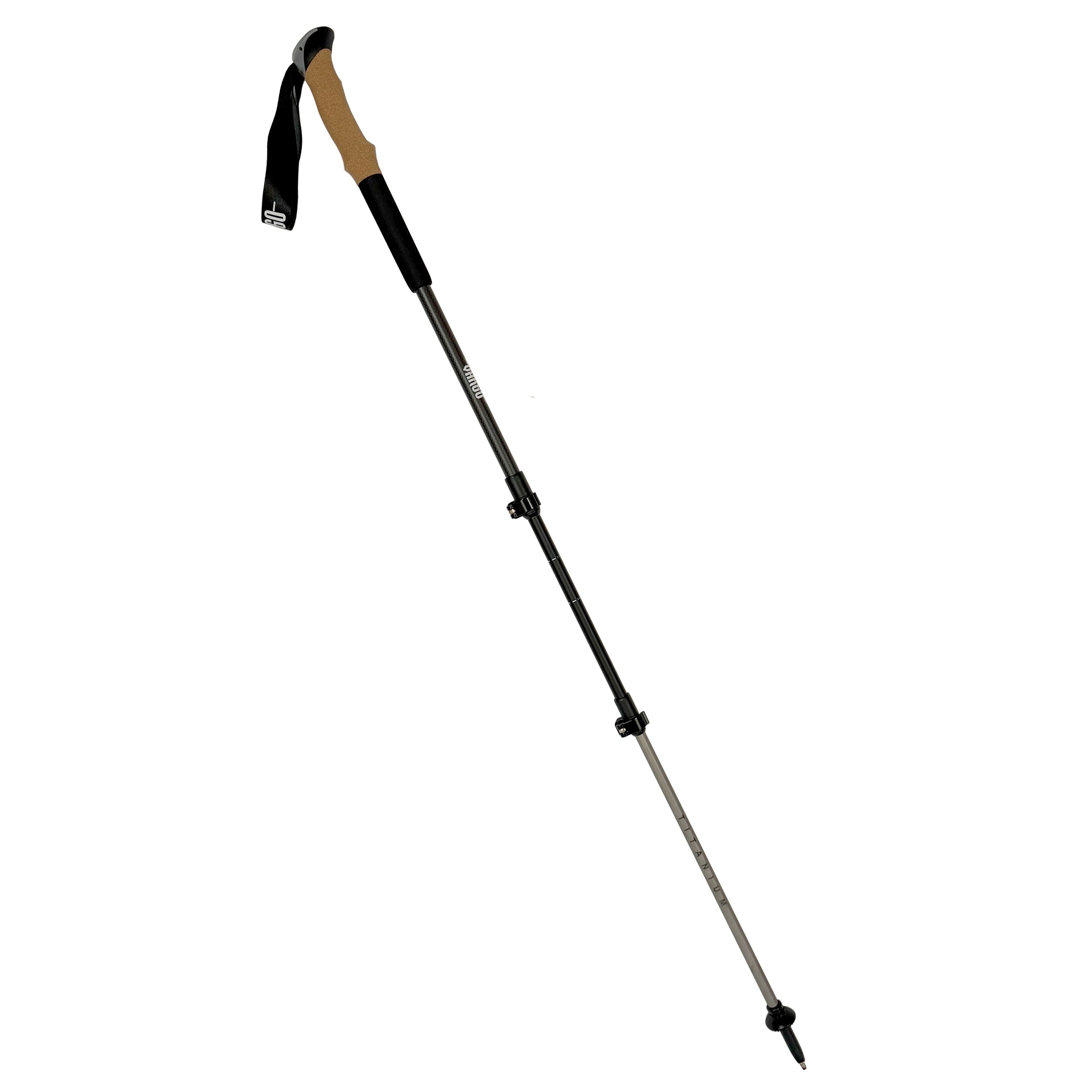 TiCarbon Trekking Poles 2:1 CORK