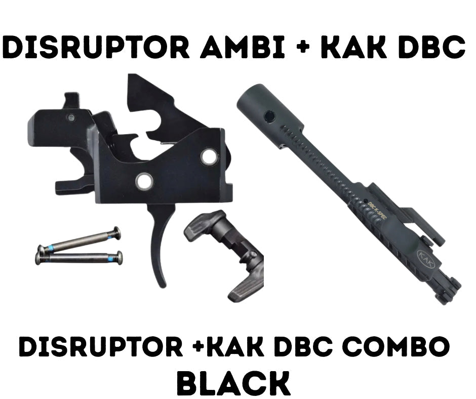 Ambi Disruptor FRT + KAK K-SPEC BCG Combo — No Buffer Upgrade Required | Black or Green