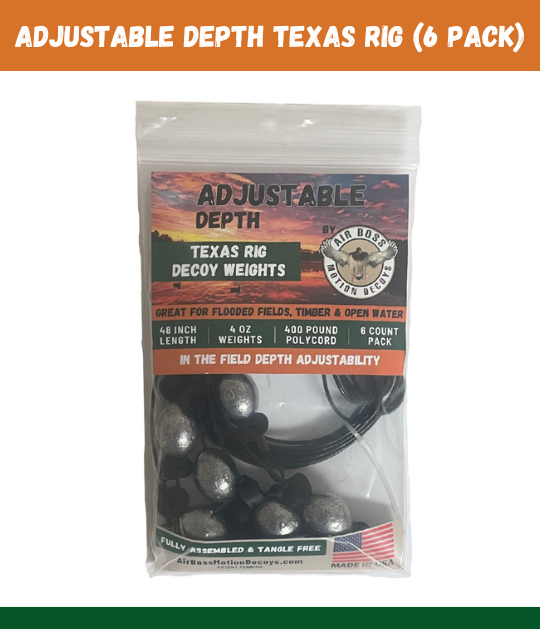 Adjustable Depth Texas Rig Decoy Weights (6 Pack)