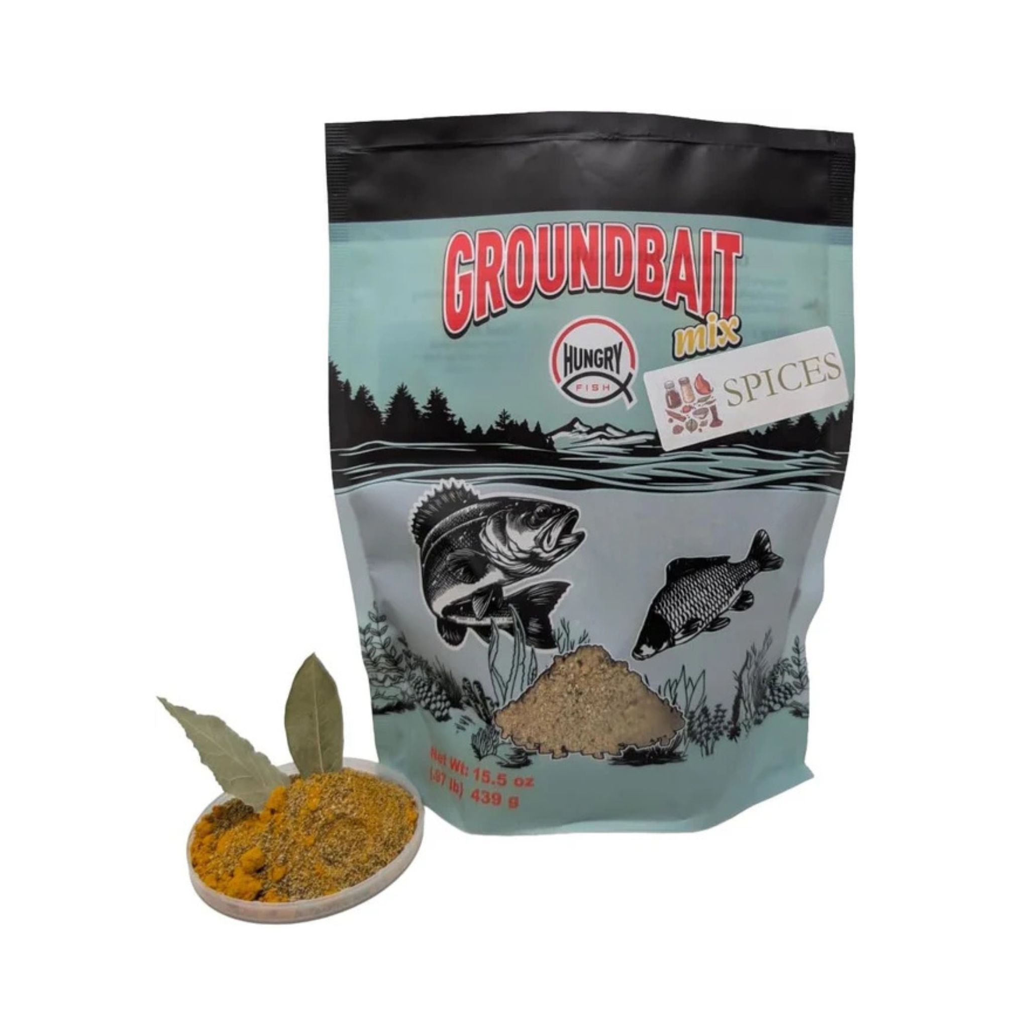 HungryFish GroundBait Mix - (Spices ) 15.5oz