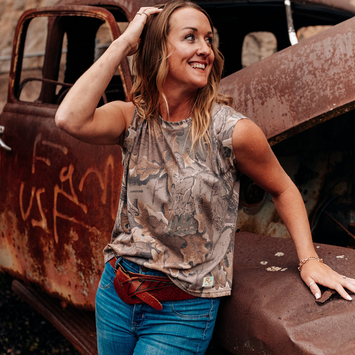 Vintage Camo Muscle Tank