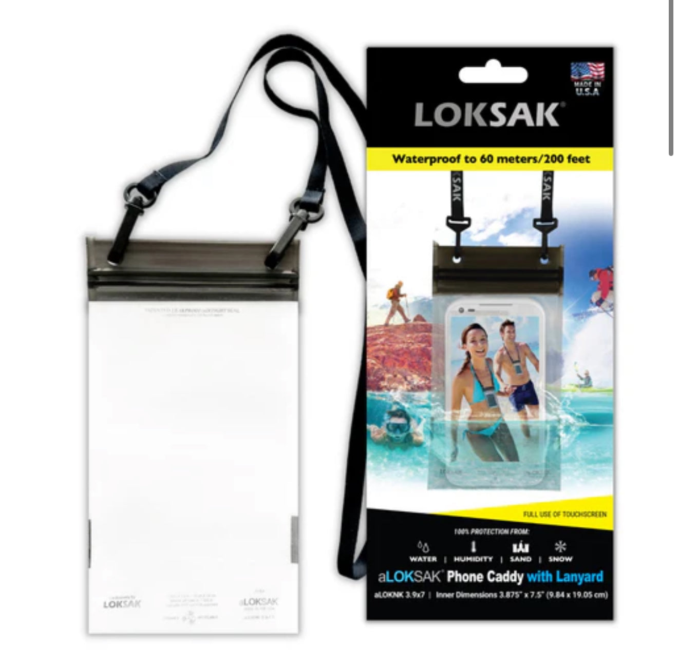 Loksak- waterproof case, weatherproof bag with lanyard for your Cell phone & Takedown Tools