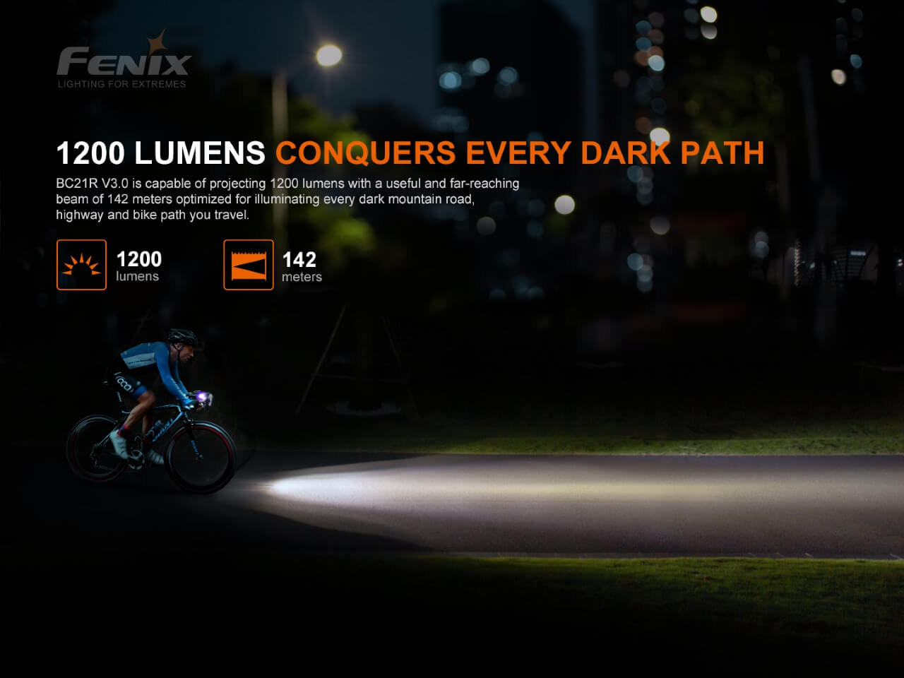 Fenix BC21R V3.0 LED Bike Light - Disctontinued