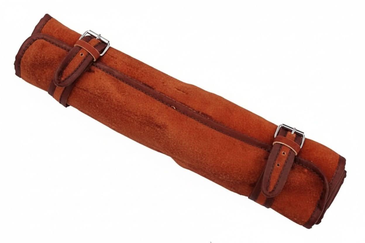 best chef knife Custom Handmade Leather Roll Bag for 7 pieces set / Chef sets Bag german knife DK-0138