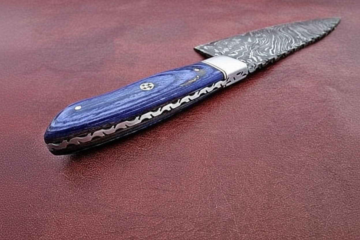 Custom Handmade Damascus Steel Full Tang Chef Knife / Vegetable Knife / Kitchen Knife DK-0130