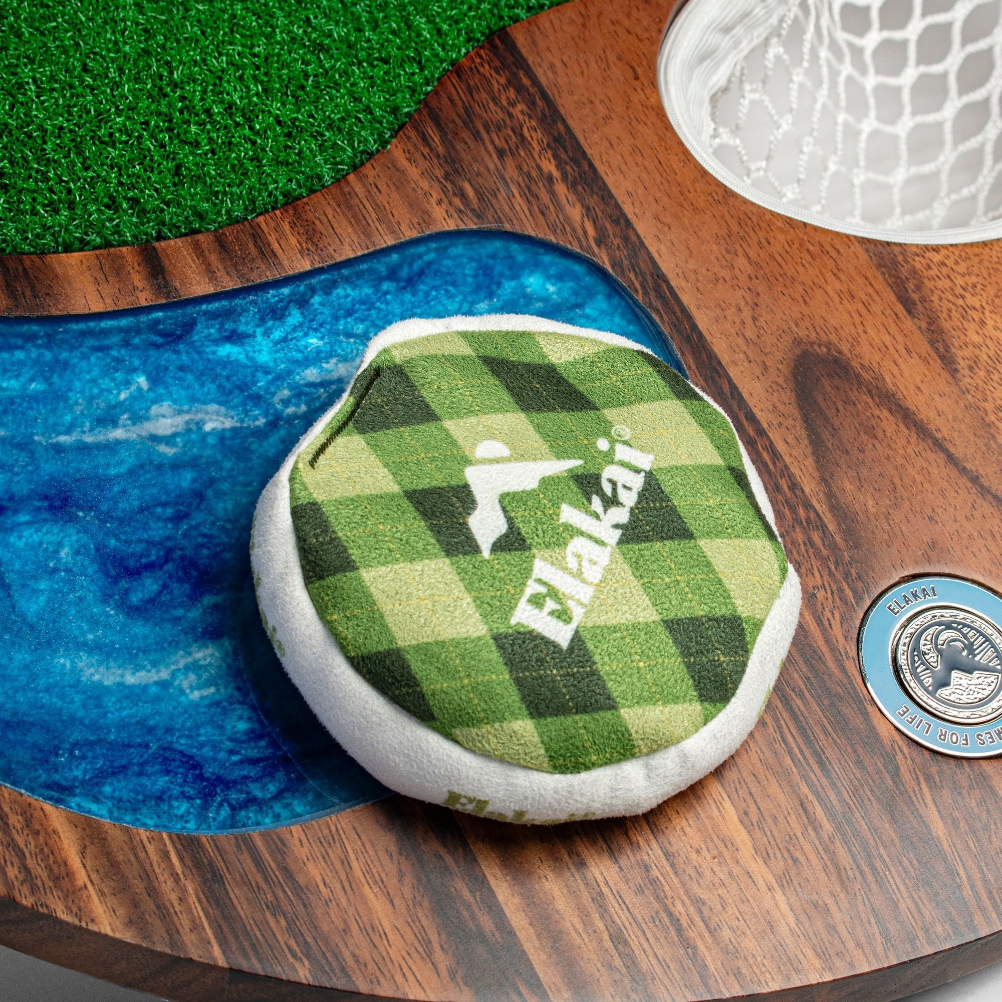 Elakai Island Hole | Premium Wood and Resin Cornhole x Golf Chipping Game